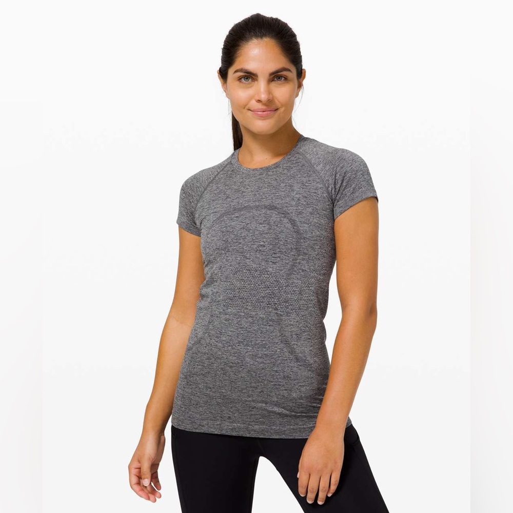 Lululemon Grey Swiftly Tech Short Sleeve Tee Size 8.